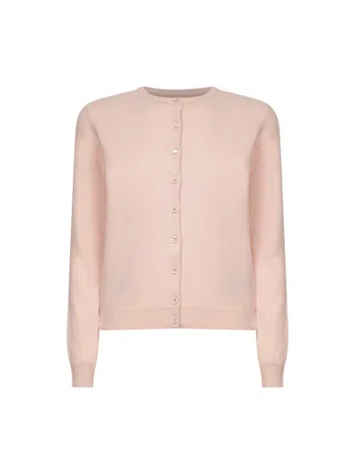 Maison Margiela Pink Virgin Wool Knit Cardigan