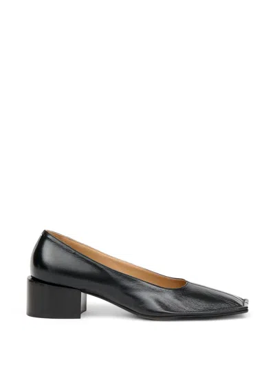 Maison Margiela Piped Square-toe Pumps In Black