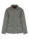 Maison Margiela Plaid Lining Sport Jacket In Gray
