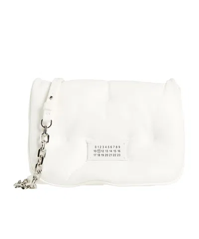 Maison Margiela Plain Colour Across-body Bags In White