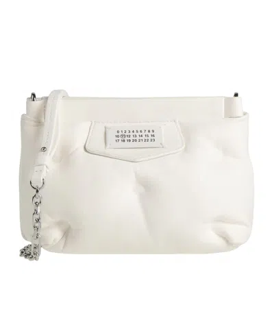 Maison Margiela Plain Colour Across-body Bags In White
