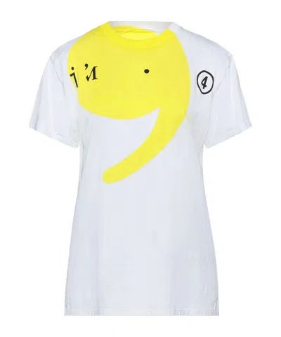 Maison Margiela Plain Colour T-shirt In White