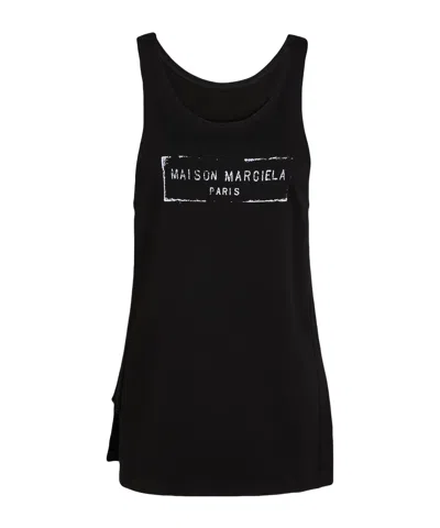 Maison Margiela Plain Colour Vest In Black