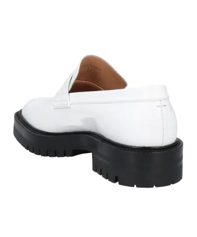 Maison Margiela Platform Loafers In White