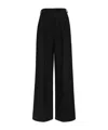 Maison Margiela Pleated Wool Trousers Woman Black In Black