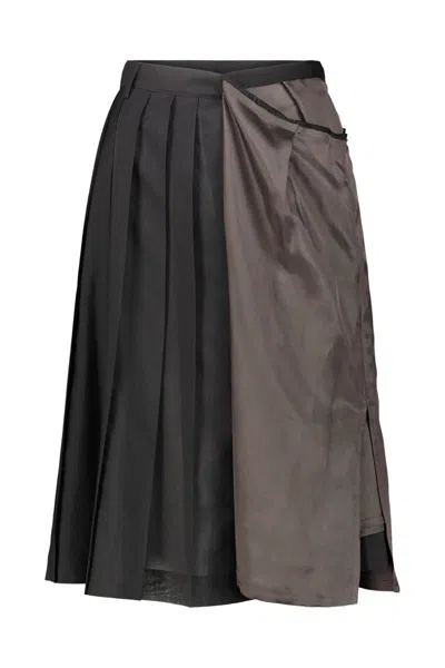 Maison Margiela Pleated Skirt Clothing In Gray