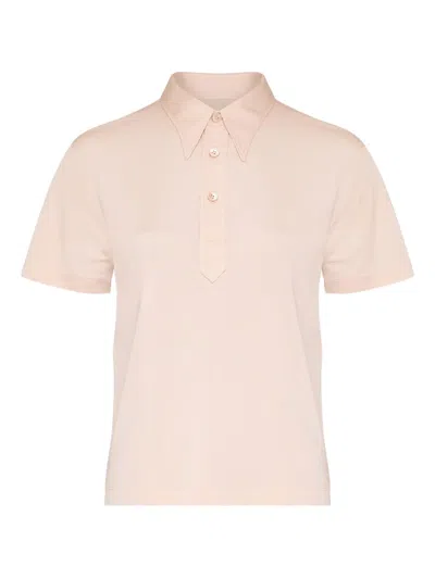 Maison Margiela Pleated Trousers In Pink
