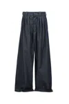 Maison Margiela Pleated Trousers Woman Blue In Blue
