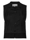 Maison Margiela Trägershirt Mit Falten In Black