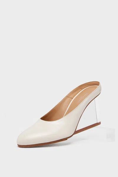 Maison Margiela Plexi Pump Mule Woman White In Multi