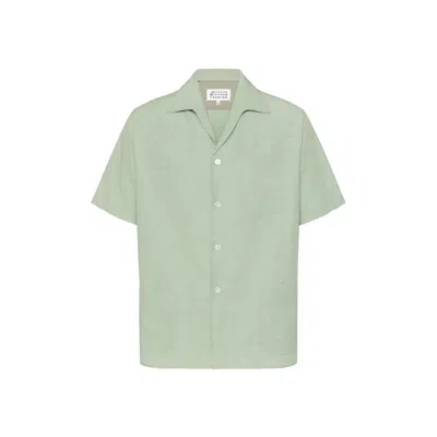 Maison Margiela Pocket Shirt Man Light Mint In Green