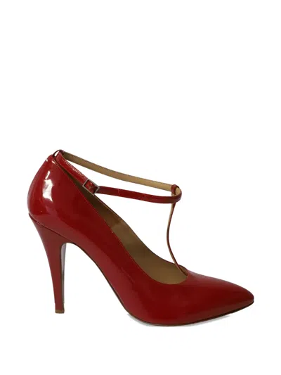 Pre-owned Maison Margiela Point-toe Pumps In Red