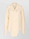 Maison Margiela Pointed Collar Long Sleeves Shirt In Neutral