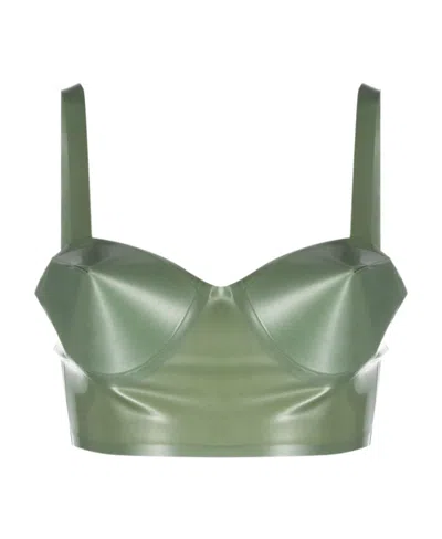 MAISON MARGIELA POINTED-CUPS BALCONETTE BRA