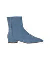 Maison Margiela Pointed Toe Boots In Blue Denim In Blue