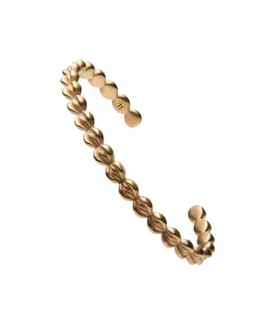 Maison Margiela Polished Open-cuff Bracelet In Yellow