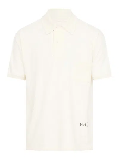 MAISON MARGIELA LOGO-PRINT POLO SHIRT