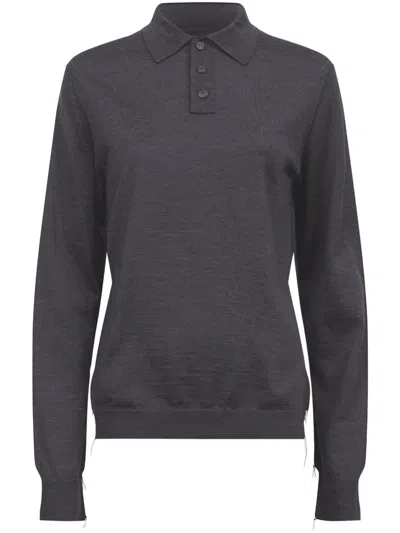 Maison Margiela Polo Shirt In Grey