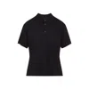 Maison Margiela Polo Shirt With Short Sleeves And Straight Hem In Black