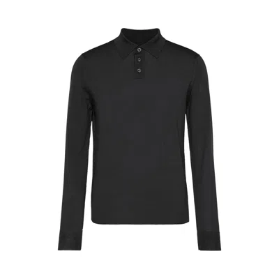 Pre-owned Maison Margiela Polo Shirt 'black' | Men's Size L
