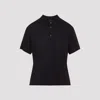 Maison Margiela Polo Shirt With Short Sleeves And Straight Hem In Blue