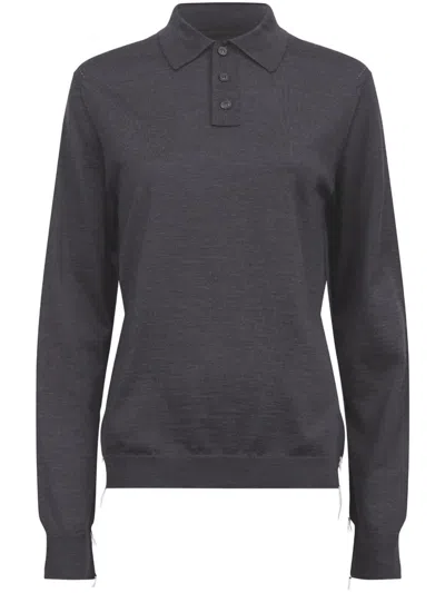 Maison Margiela Women's Polo Shirt In Gray