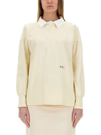 MAISON MARGIELA POLO SHIRT WITH PRINT