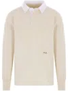 Maison Margiela Polo Shirt With Print In Neutral