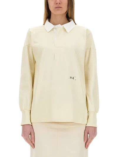 MAISON MARGIELA POLO SHIRT WITH PRINT