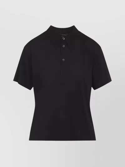MAISON MARGIELA POLO SHIRT WITH SHORT SLEEVES AND STRAIGHT HEM