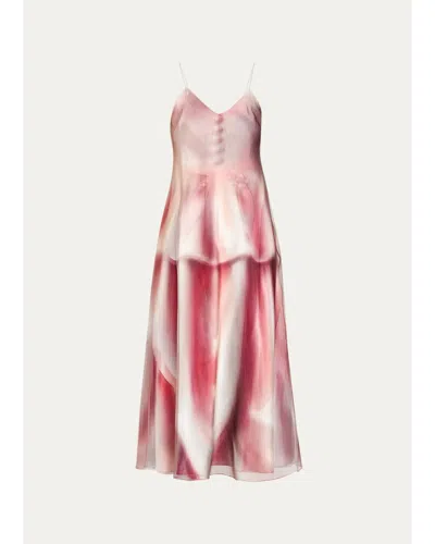 Maison Margiela Porcelain-print A-line Dress In Multi