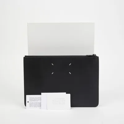 Maison Margiela Pouch With Stitching In Black