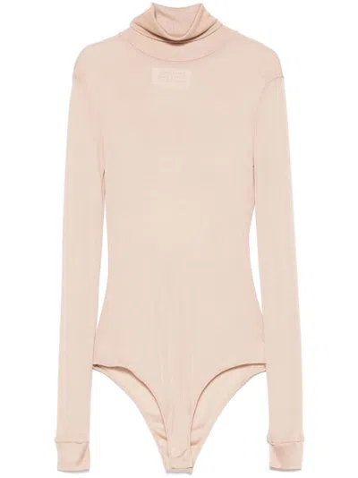Maison Margiela Maison Martin Margiela Women Body Collo Alto Semitrasparente In Beige