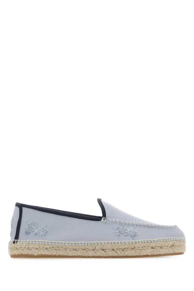 Maison Margiela Powder Blue Canvas Espadrilles