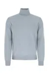 Maison Margiela Mm4 Pure Cashmere Turtleneck Sweater In Light Blue