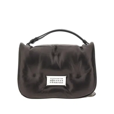 Maison Margiela Ppa Leather Glam Slam Flap Bag In Black