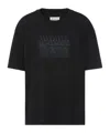 Maison Margiela Classic Black T-shirt With Round Neckline And Short Sleeves In Black