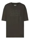 Maison Margiela Graphic Crew Neck Short Sleeve Relaxed T-shirt In Brown