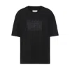 Maison Margiela Classic Black T-shirt With Round Neckline And Short Sleeves In Black