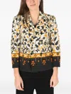Maison Margiela Mm0 Double Breasted Blazer With Geometric Pattern In Black