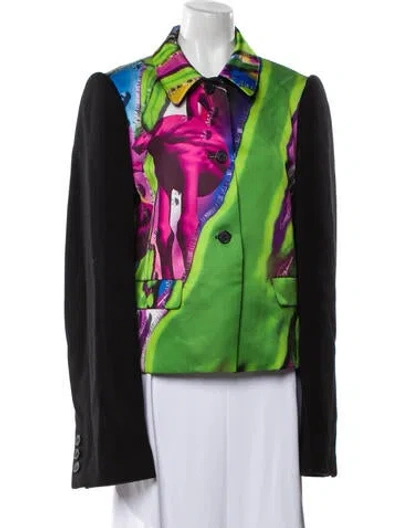 Pre-owned Maison Margiela Printed Evening Jacket In Black