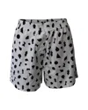 Maison Margiela Printed Shorts In Black And White In Multi