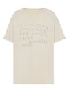 Maison Margiela Number Print Graphic Relaxed Fit T Shirt In Neutral