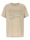Maison Margiela Number Print Graphic Relaxed Fit T Shirt In Sand