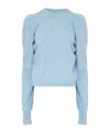 Maison Margiela Long Sleeve Knit Sweater With Crew Neck In Blue