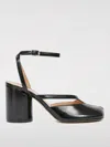 Maison Margiela Tabi Split-toe Glossed Leather Pumps In Black