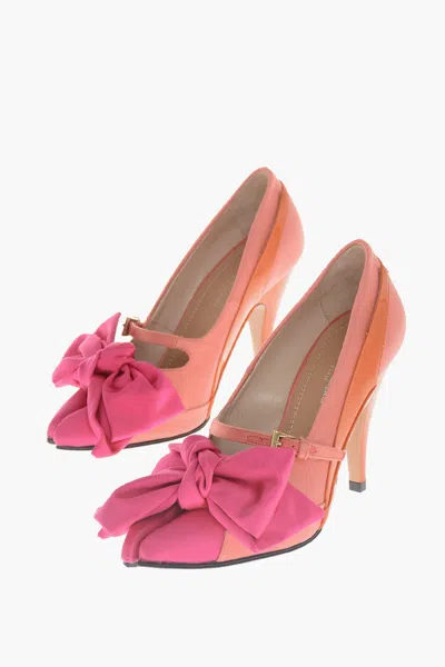 Maison Margiela Tabi Monster 110mm Bow Pumps In Pink