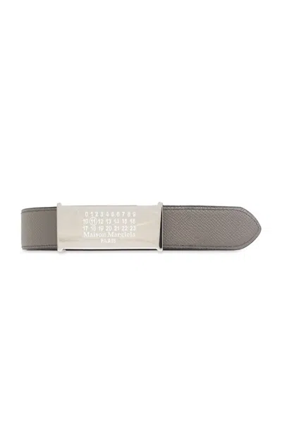 Maison Margiela Punched Hole Buckled Belt In Multi