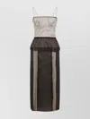 Maison Margiela Multicolor Silk Midi Dress