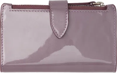 Maison Margiela Purple Four Stitches Zip Card Holder